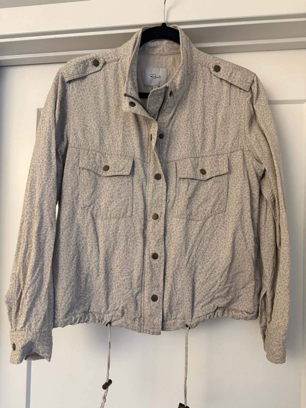 Rails Beige Leopard Utility Jacket